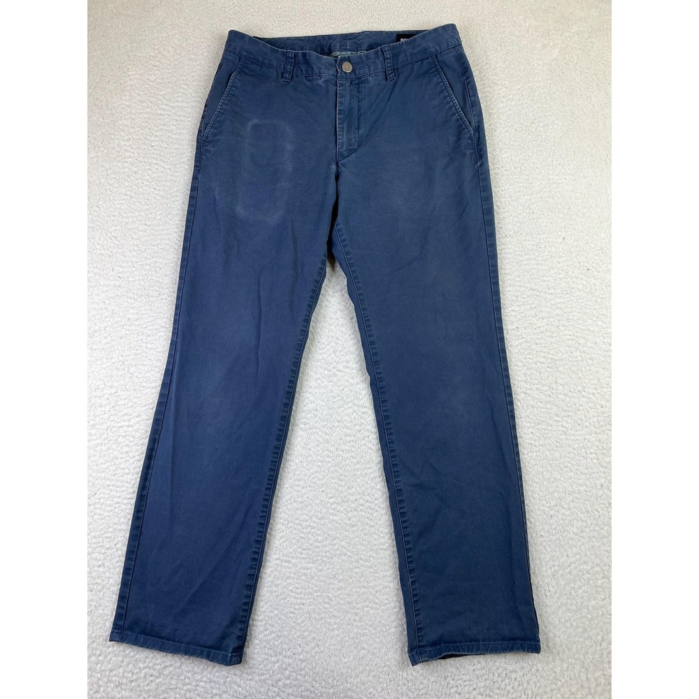 Bonobos Mens 32x32 Blue Straight Stretch Chinos Pants 14851-BLQ53